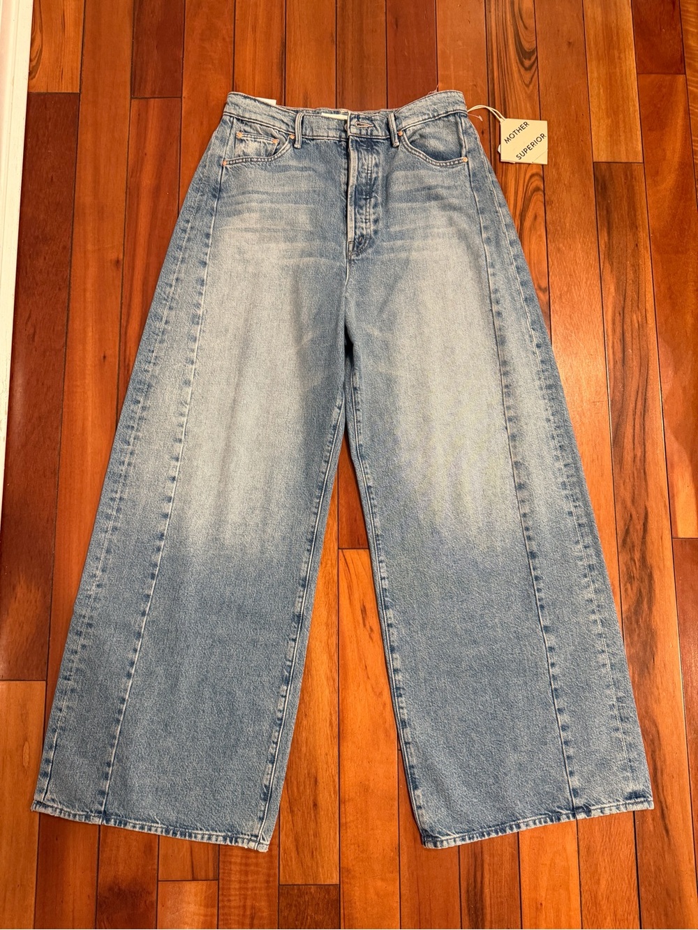 MOTHER The Pipe Dream Button Sneak High Rise Jeans in Leap At The Chance - Picture 16 of 16